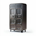 Metal storage cabinet with double doors and ventilation 180 x 90 x 45cm