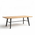 Wooden dining table with metal legs 150 x 75 x 75cm for indoor use
